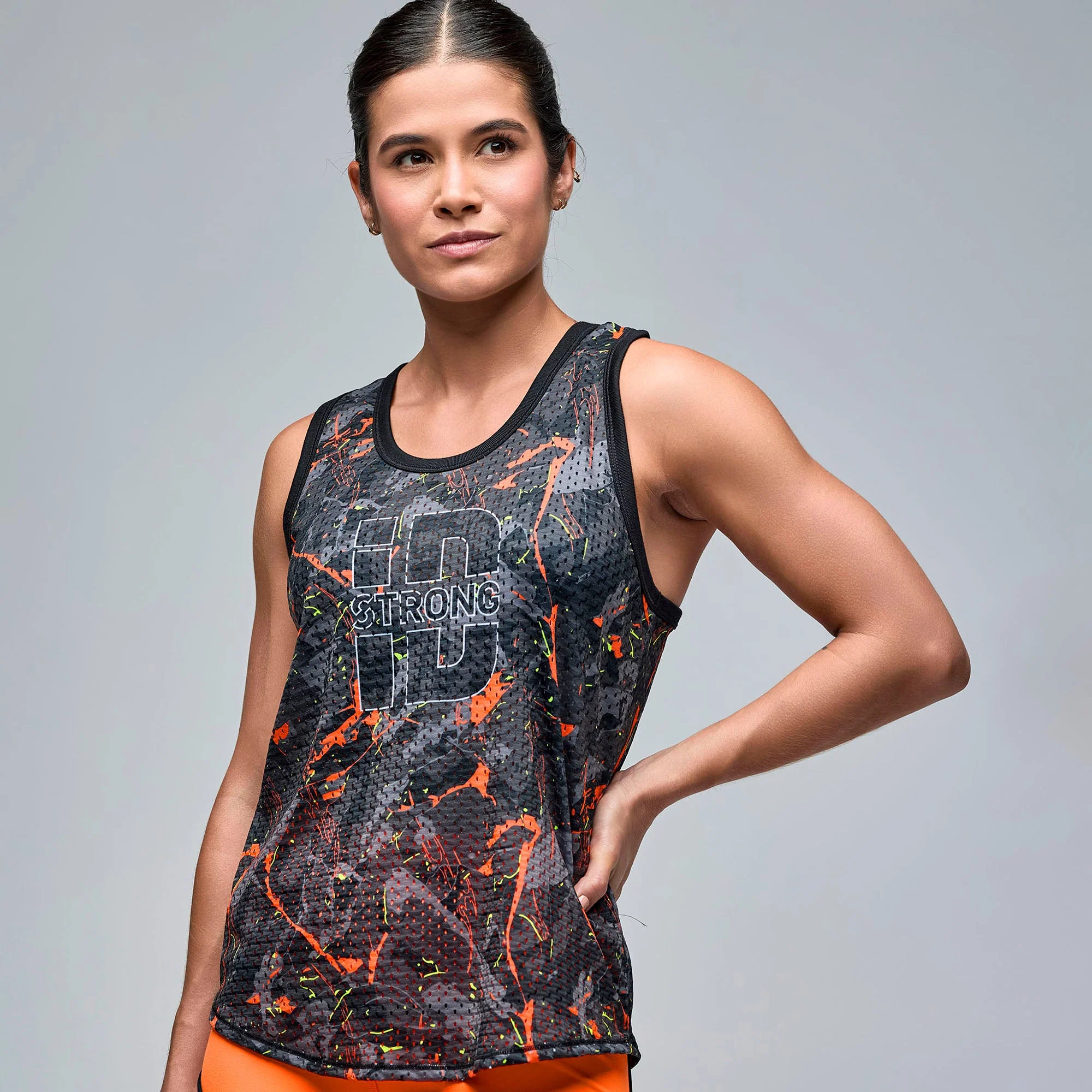STRONG iD Basketball Tank With Curved Hem