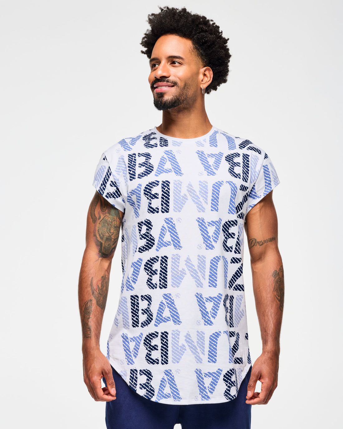 Blue Jean Men's Round Hem Tee