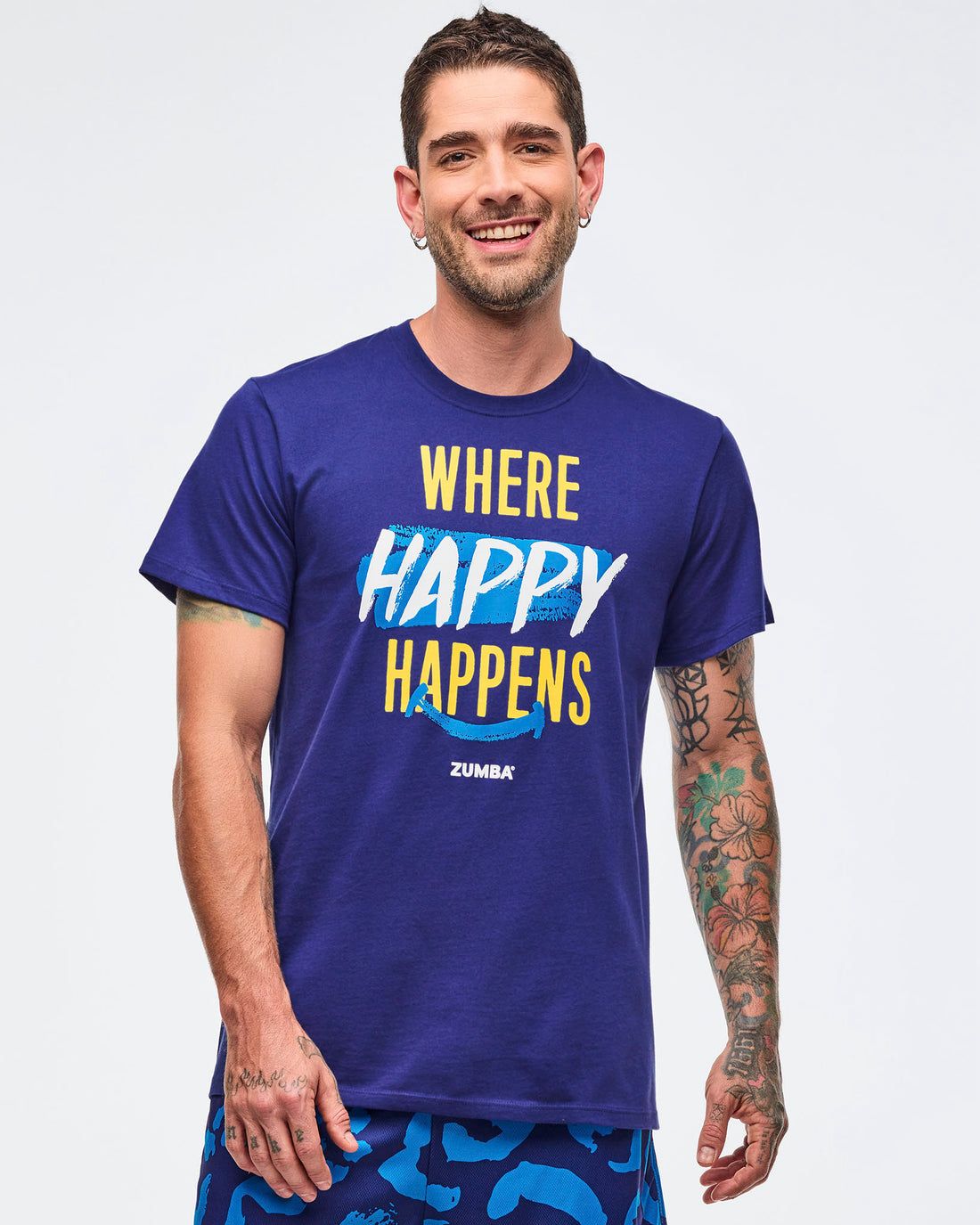 Sizzlin' Crew Neck Tee - Soft Navy