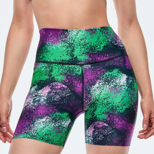 Apres Zumba High Waisted Biker Shorts