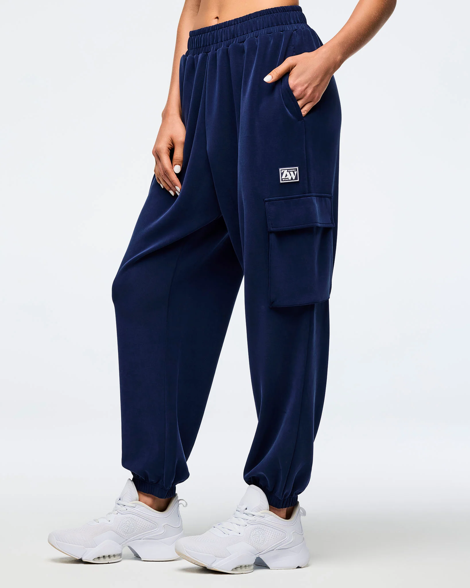 Apres Zumba Modal Slouch Cargo Pants - Indigo