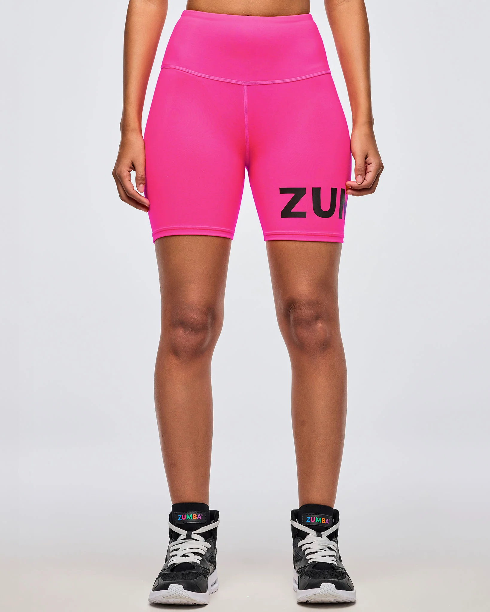 Neon High Waisted Biker Shorts