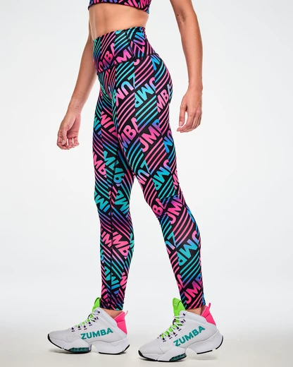 Electric Feel Z-Lift High Waisted Ankle Leggings