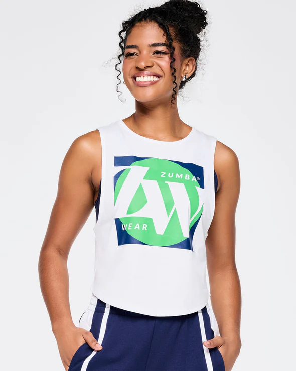 Zumba Out Loud Crop Muscle Tank