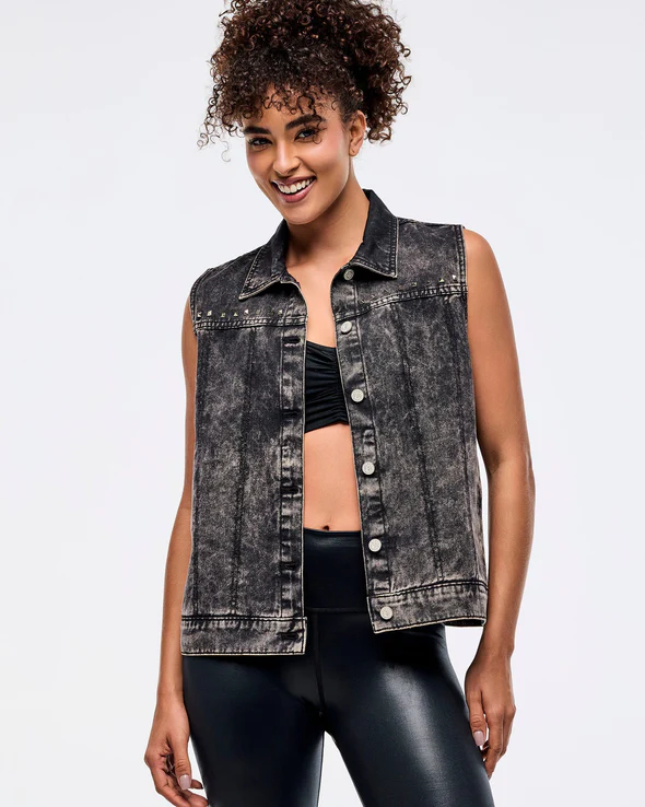 Zumba Libre Denim Vest - Bold Black