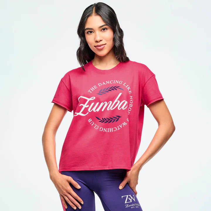 Class of 2001 High Low Crew Neck Top - Deep Pink
