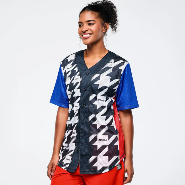 Zumba Amour Baseball Button-Up Jersey
