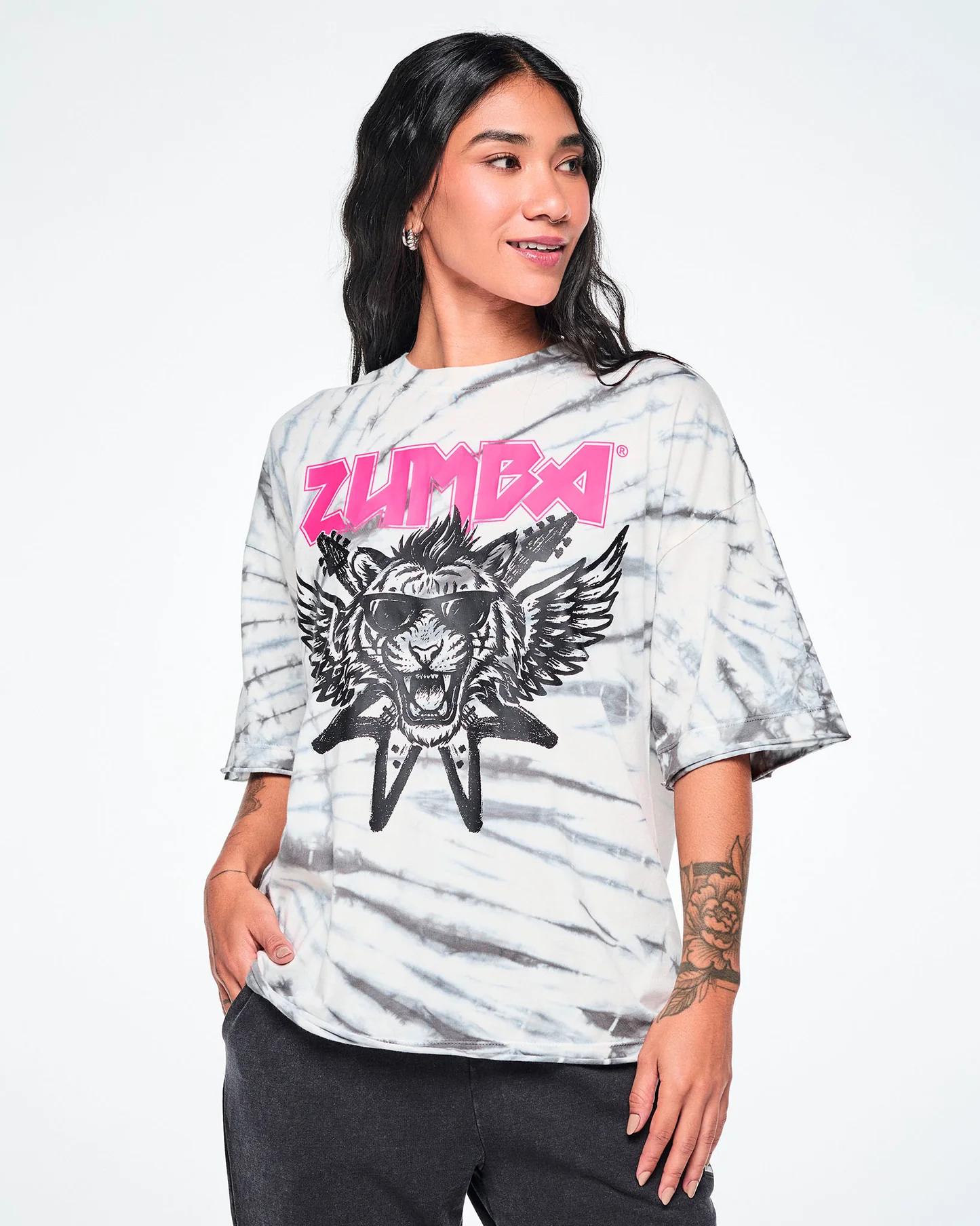 Rock 'n' Roll Oversized Drop Shoulder Tee