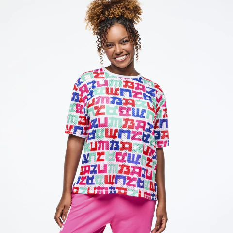 Eastern Flavor Boxy Mesh Top With Side Slits