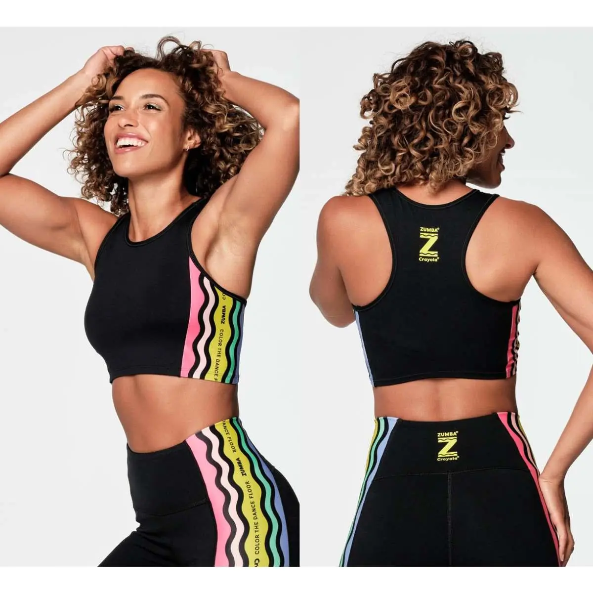Zumba X Crayola Dance Outside The Lines Crop Tank