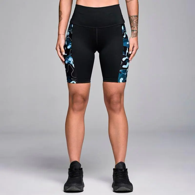 STRONG ID High Waisted Biker Shorts With Pockets