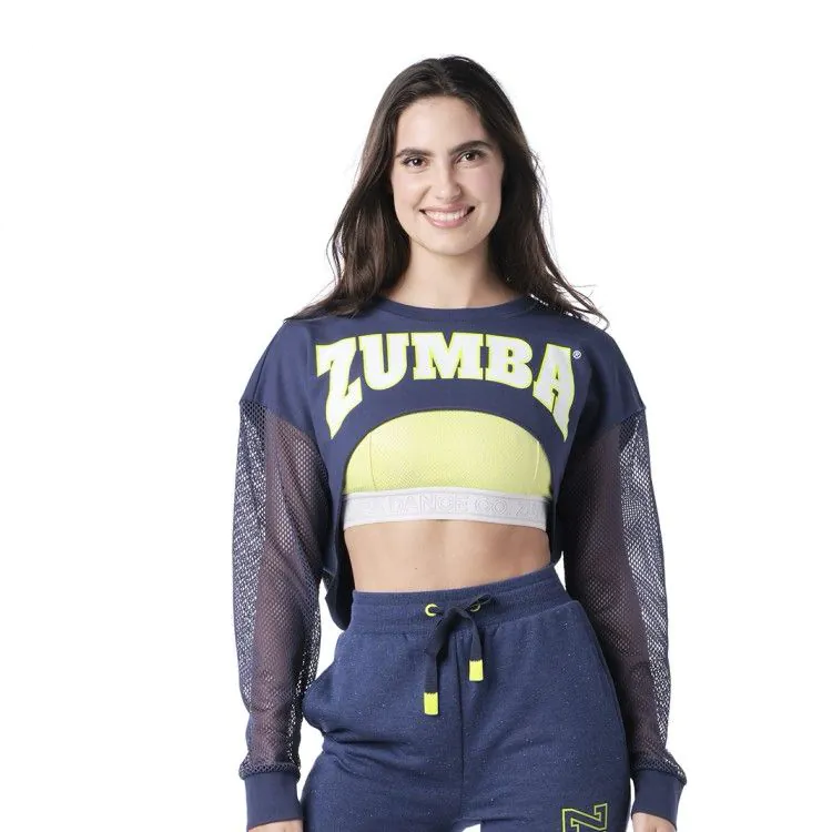 Zumba Dance Co. Long Sleeve Crop Top