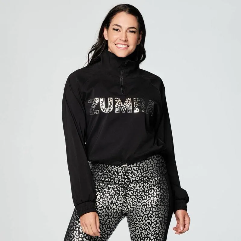 Glow With The Flow Half Zip Crop Pullover