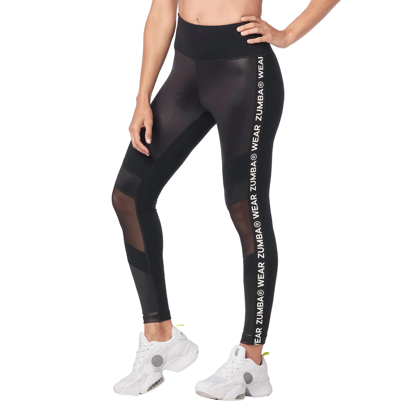 ZW High Waisted Panel Ankle Leggings