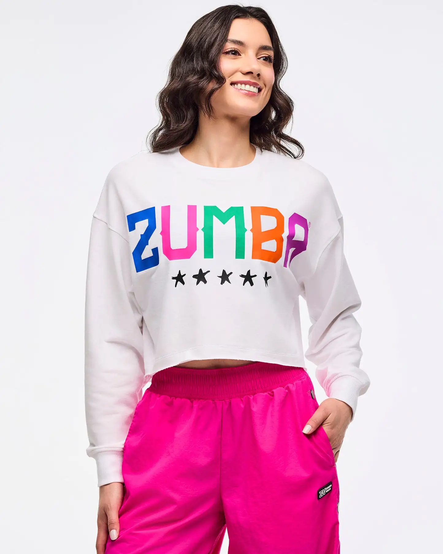 Zumba Libre Long Sleeve Boxy Crop Top