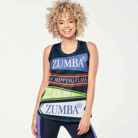 Zumba Prep Basketball Tank - Let's Go Indigo Z1T000673