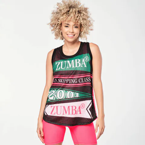 Zumba Prep Basketball Tank - Bold Black Z1T000693
